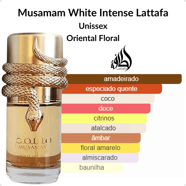 Perfume Lattafa Musamam White Intense EDP 100 Ml Unisex