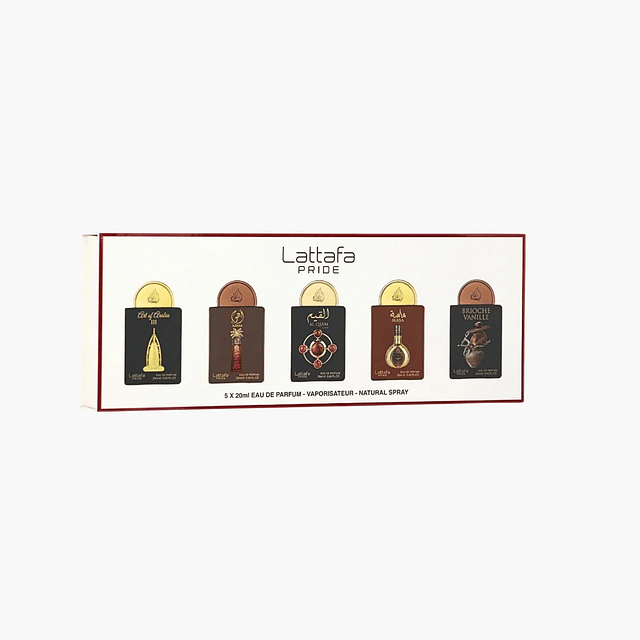 Perfume Lattafa Pride Estuche Box 4 EDP 5 x 20 Ml