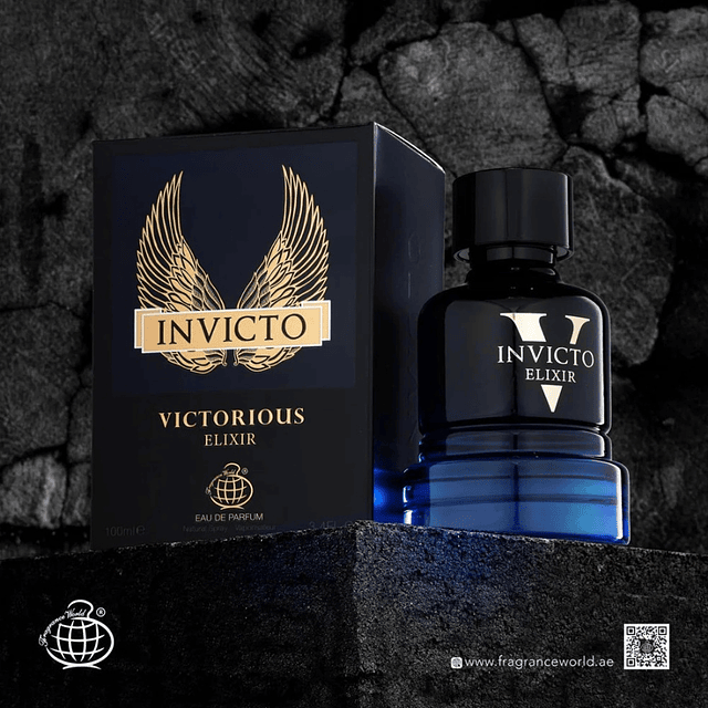 Perfume Fragrance World Invicto Victorious Elixir EDP 100 Ml Hombres