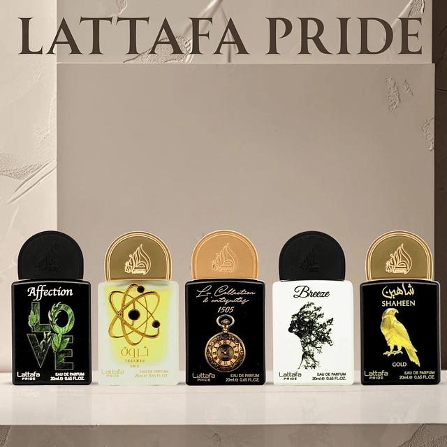 Perfume Lattafa Pride Estuche Box 1 EDP 5 x 20 Ml 