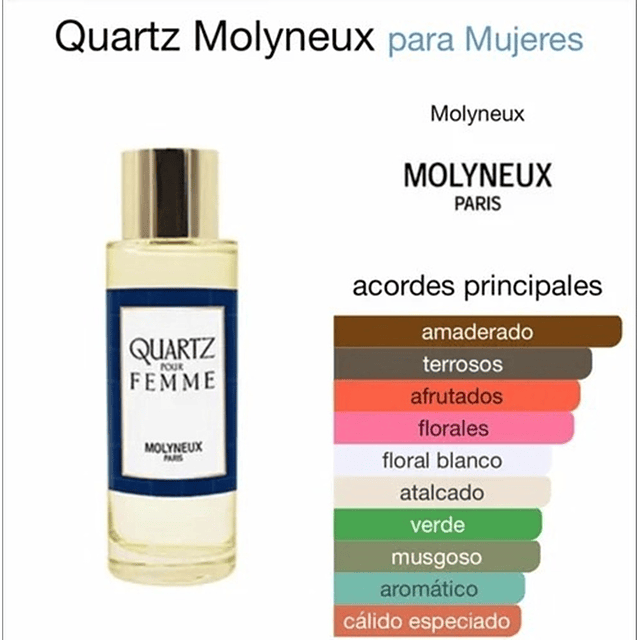 Perfume Molyneux Quartz Pour Femme EDP 100 Ml