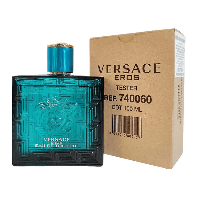 Perfume Versace Eros EDT 100 Ml Tester Hombres (con tapa)