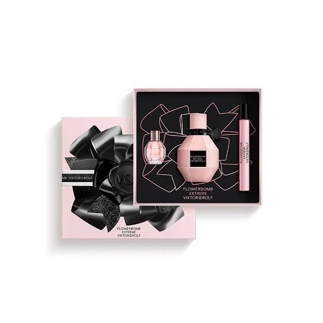 Perfume Viktor&Rolf FlowerBomb Extreme Estuche EDP Intense 50ml+ Mini EDP Intense 10Ml + Miniatura EDP 7Ml