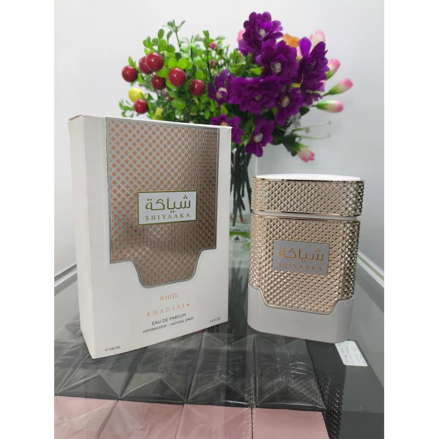 Perfume Parcial Khadlaj Shiyaaka White EDP 100 Ml Mujer Al 90%