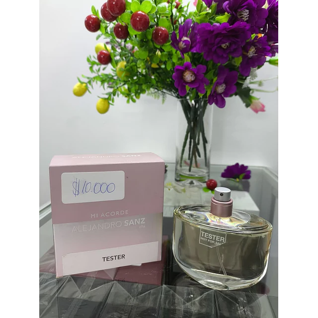Perfume Parcial Alejandro Sanz Mi Acorde Ella EDT 80 Ml Tester Al 99%
