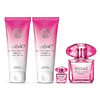 Perfume Versace Bright Crystal Absolu Estuche EDP 90Ml+ Miniatura EDP 5Ml+ BL1 00Ml+ SG 100 Ml