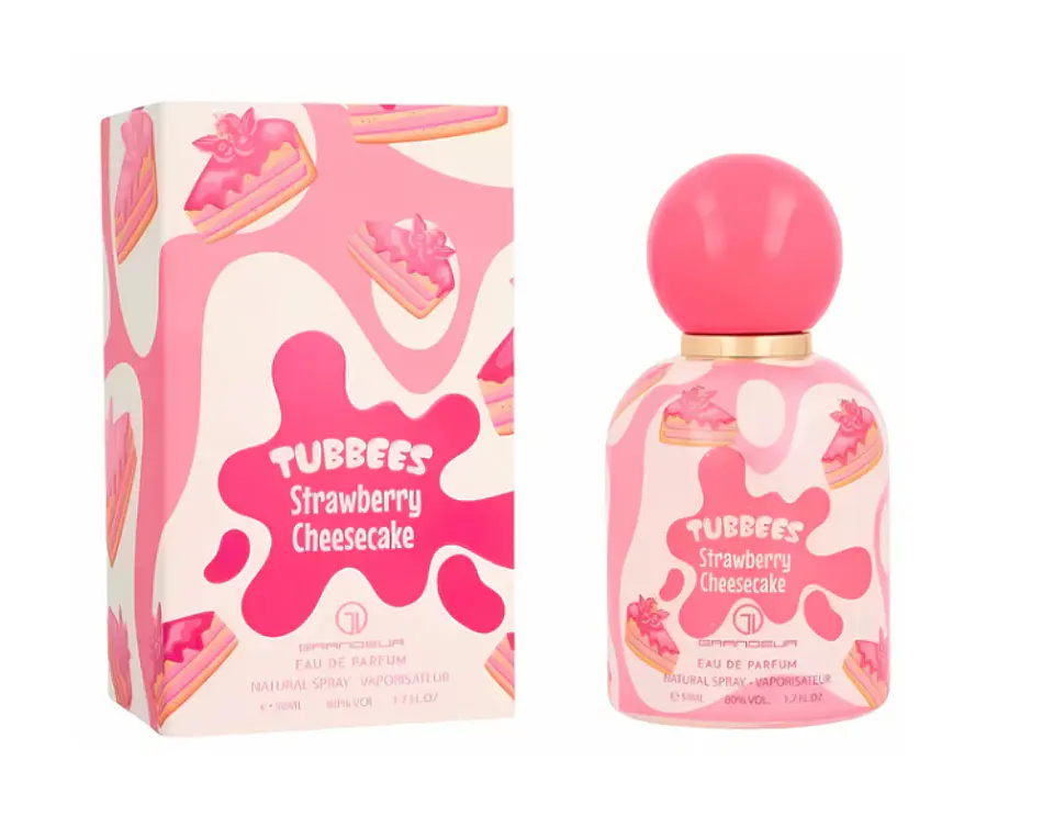 Perfume Grandeur Tubees Strawberry Cheesecake EDP 50 ML Unisex 1