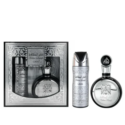 Lattafa Set Fakhar Black EDP 100 ML + Desodorante 200 ML