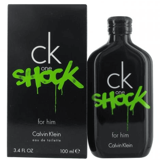 CK One Shock para hombre / 100 ml Eau De Toilette Spray
