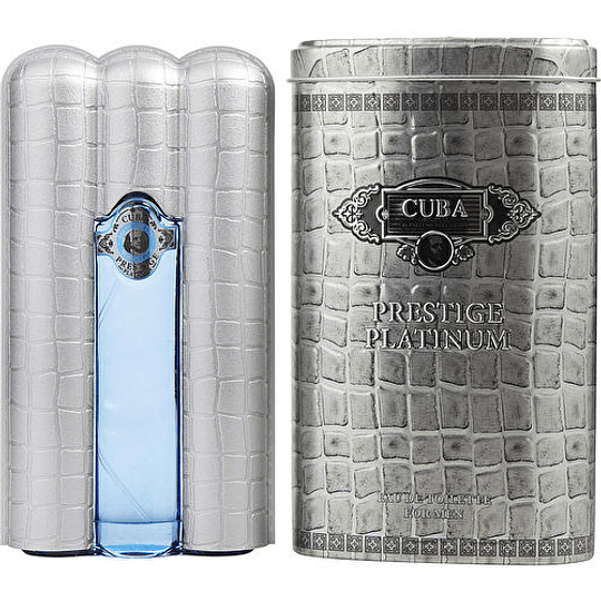 Cuba Prestige Platinum para hombre / 90 ml Eau De Toilette Spray