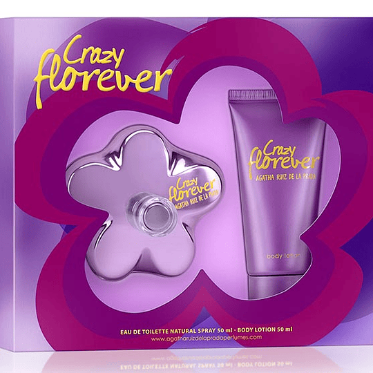 Crazy Florever para mujer / SET - 80 ml Eau De Toilette Spray