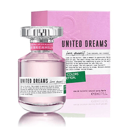 United Dreams Love Yourself para mujer / 80 ml Eau De Toilette Spray