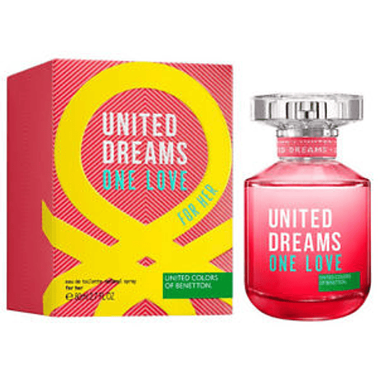 United Dreams One Love para mujer / 80 ml Eau De Toilette Spray