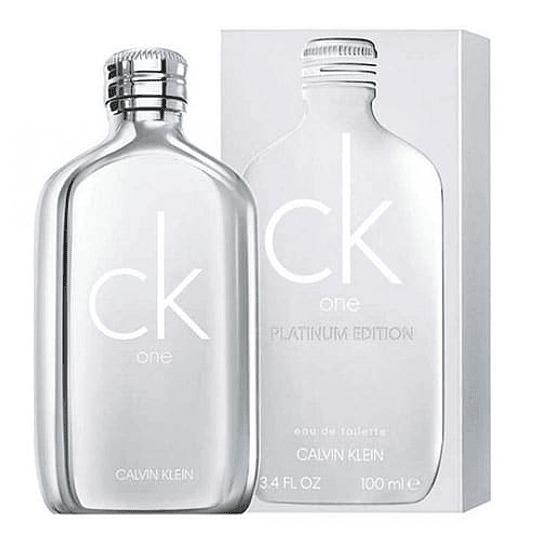 CK One Platinum para hombre y mujer / 100 ml Eau De Toilette Spray