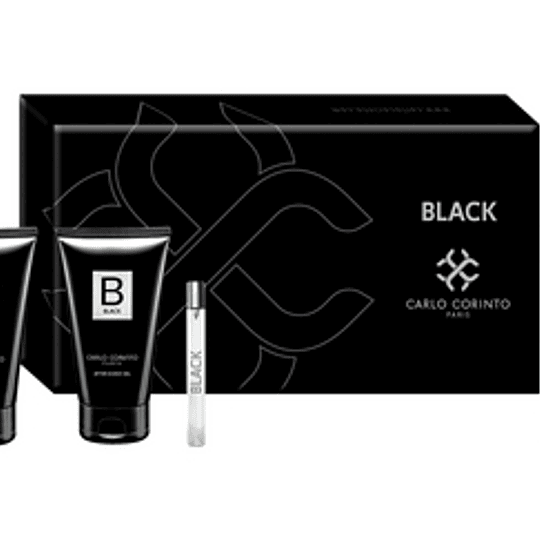 Carlo Corinto Black para hombre / SET - 100 ml Eau De Toilette Spray