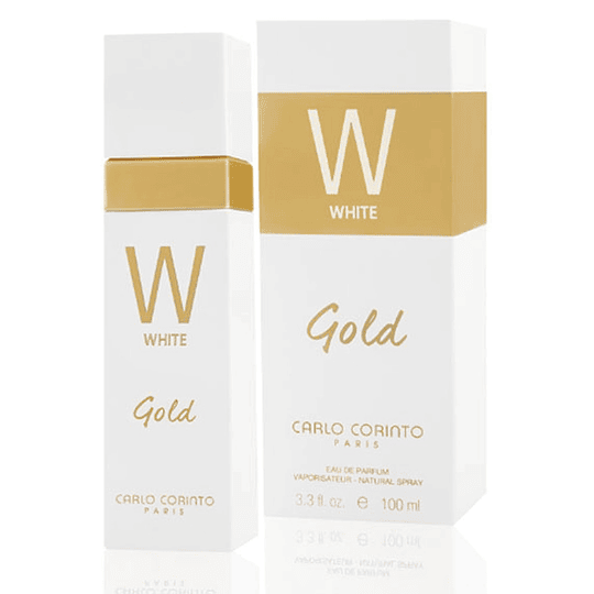 Carlo Corinto White Gold para mujer / 100 ml Eau De Toilette Spray