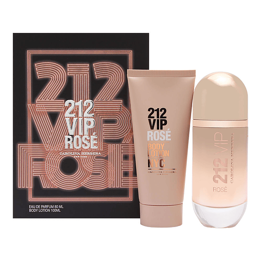 212 Vip Rosé para mujer / SET - 80 ml Eau De Parfum Spray