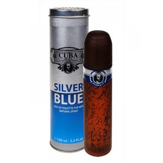 Cuba Silver Blue para hombre / 100 ml Eau De Toilette Spray