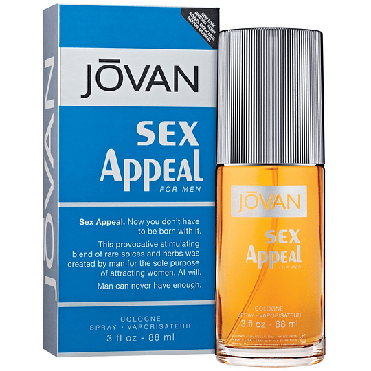 Jovan Sex Appeal para hombre / 90 ml Cologne Spray