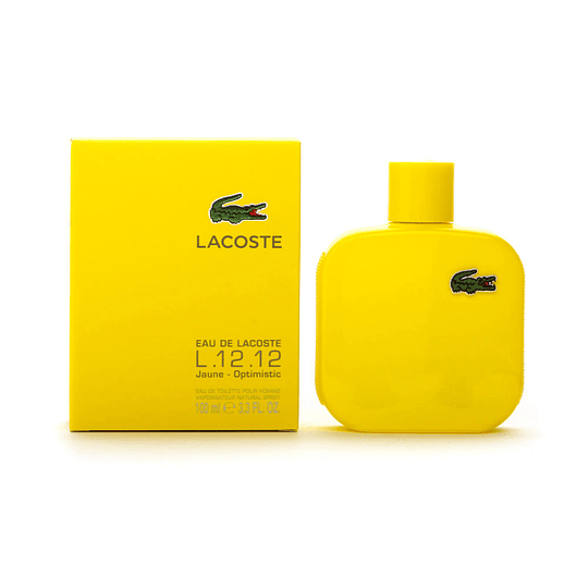 Eau de Lacoste L.12.12 Pour Lui Jaune para hombre / 100 ml Eau De Toilette Spray