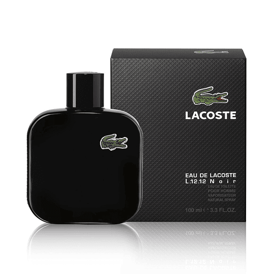 Eau de Lacoste L.12.12 Pour Lui Noir para hombre / 100 ml Eau De Toilette Spray