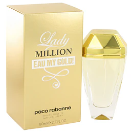 Lady Million Eau My Gold para mujer / 80 ml Eau De Parfum Spray