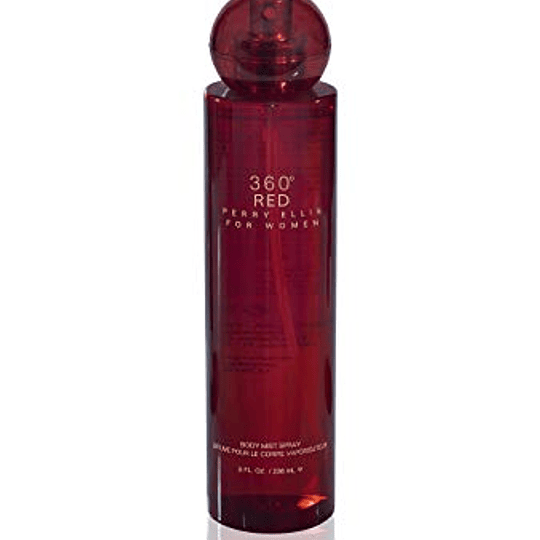 360º Red para mujer / 236 ml Body Mist Spray