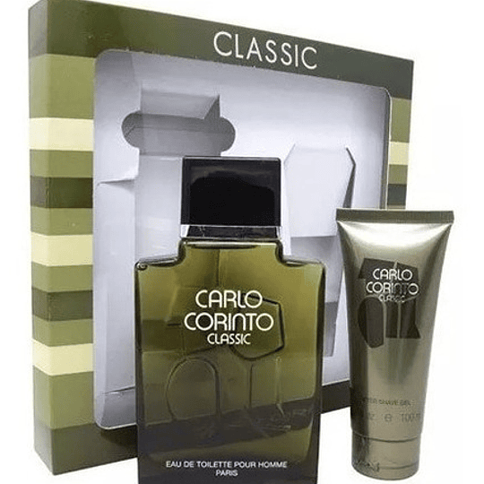 Carlo Corinto Classic para hombre / SET - 400 ml Eau De Toilette Spray