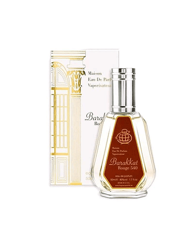 FRAGRANCE WORLD BARAKKAT ROUGE 540 50ML (COMO BACCARAT ROUGE 540) 