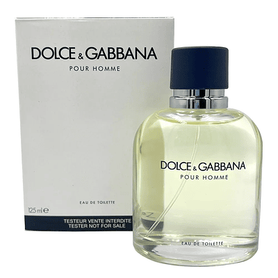 DOLCE GABBANA POUR HOMME TESTER EDT 125ML.