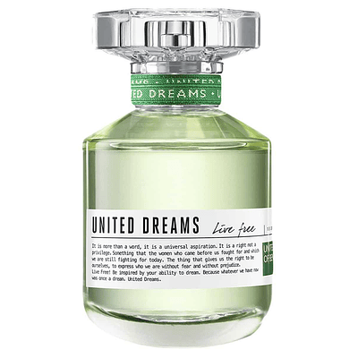 UNITED DREAMS LIVE FREE EDT 80ML BENETTON