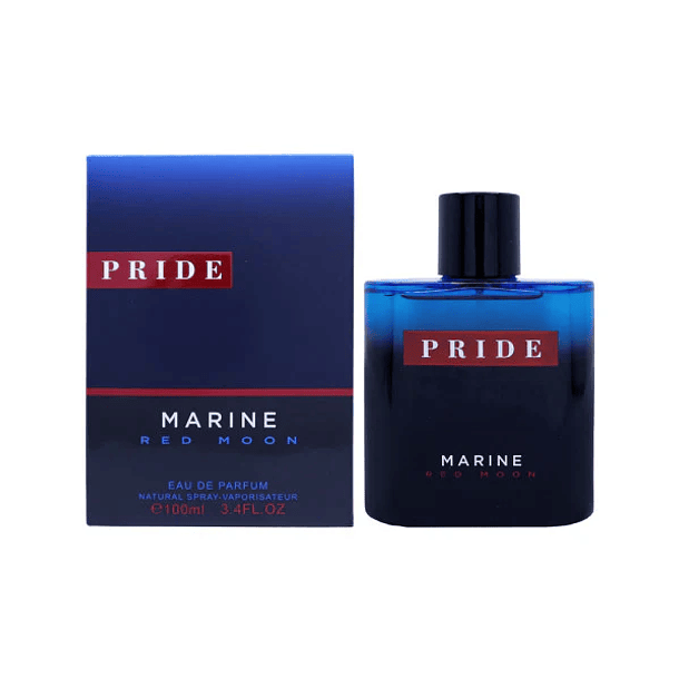 Pride Marine Red Moon Fragrance World 100ml | Perfume Hombre Fresco Ambarado 1