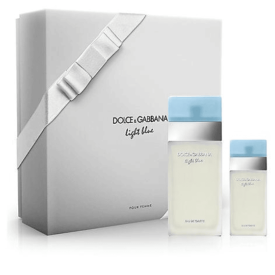 Estuche Light Blue (2 piezas) EDT 100Ml + 25Ml Mujer D&G