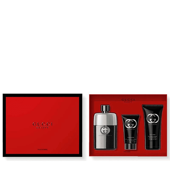 Estuche Gucci Guilty Pour Homme EDT 90 Ml+50Ml Gel+75Ml A/S