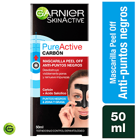 Mascarilla De Carbon Peel Off Garnier Skin Active