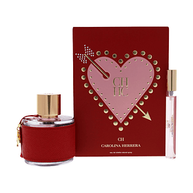 Estuche CH Carolina Herrera (Corazon) Travel Edt 100Ml+10Ml Mujer .