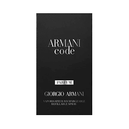 Armani Code Parfum 50ML Rechargable Hombre