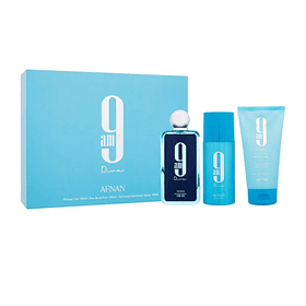 Estuche Afnan 9 Am Dive Edp 100Ml +Deo 150Ml +S/G 150 Ml Unisex