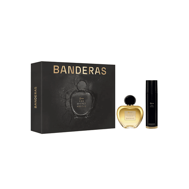 Estuche Her Secret Absulu Antonio Banderas Edp 80Ml + Deo 150Ml Mujer