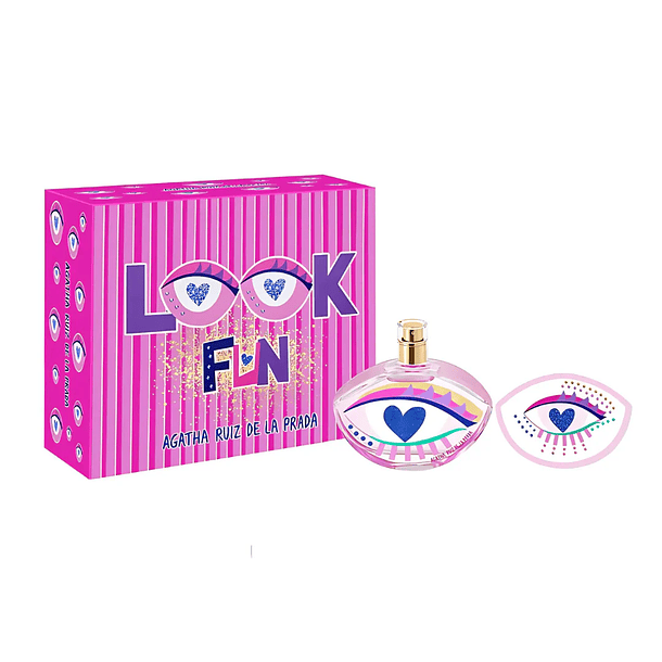 Estuche Look Fun Agatha Ruiz De La Prada Edt 80Ml + Stickers Mujer