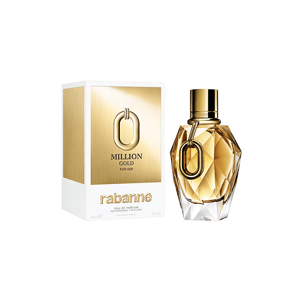 Million Gold For Her Paco Rabanne Edp 90Ml Mujer Rechargeable/Refillable 1