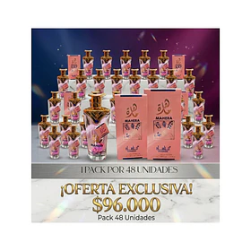 Pack 48 Unidades Mahera edp 100ML Manasik mujer 