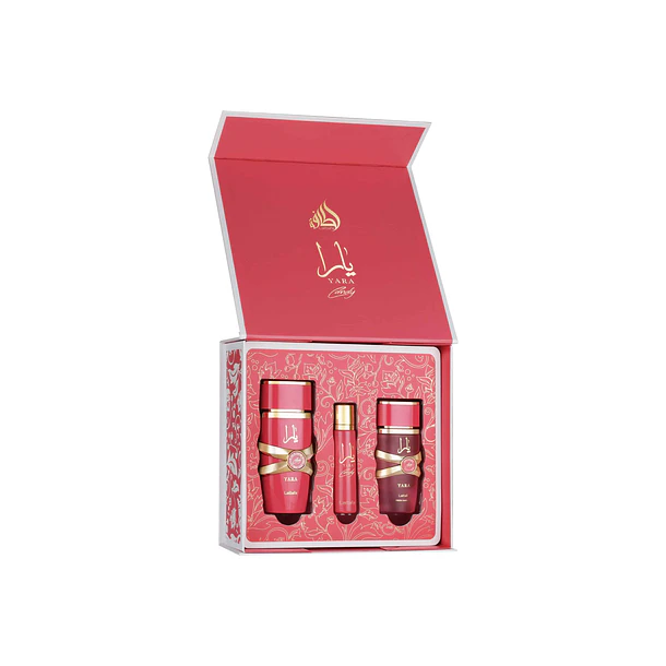 Estuche Yara Candy Lattafa Edp 100Ml + 12Ml + Hair Mist 50Ml Mujer 2
