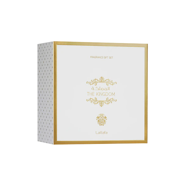 Estuche The Kingdome Lattafa Edp 100Ml + 12Ml + S/G 100Ml Hombre 1
