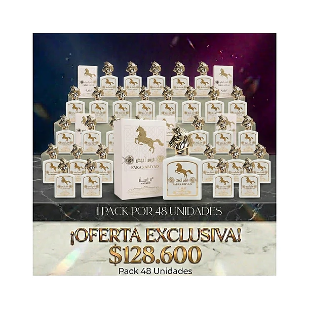 PACK DE 48UN.Faras Abiyad Edp 100Ml Unisex