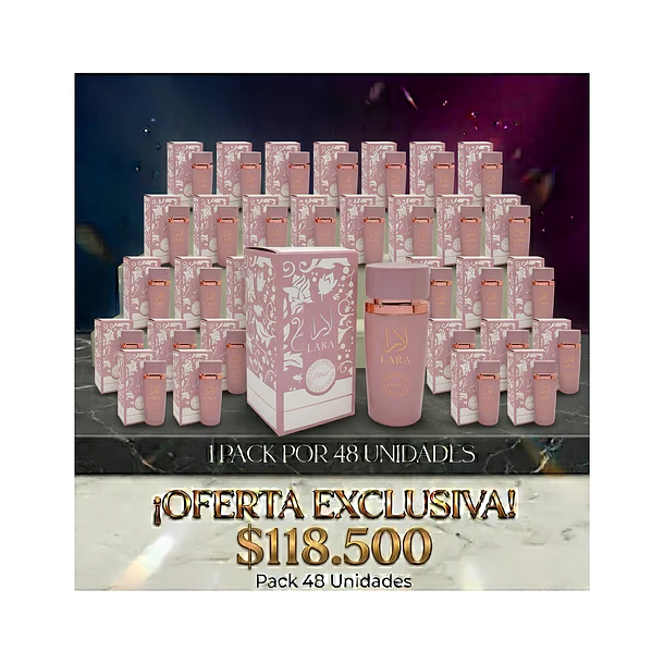 PACK DE 48UN.Lara Extrait Edp 100Ml Manasik Mujer