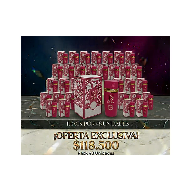 PACK DE 48UN.Lara Rouge Manasik Edp 100Ml Mujer