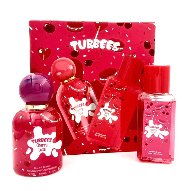 Estuche Tubbees Cherry Luxe 75Ml Perfume Mist + 50Ml Edp Unisex 2