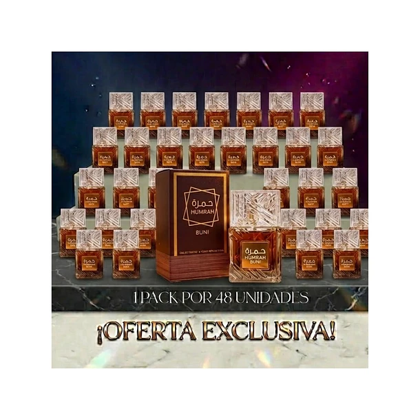 PACK DE 48UN.Humrah Buni Manasik Edp 100Ml Unisex