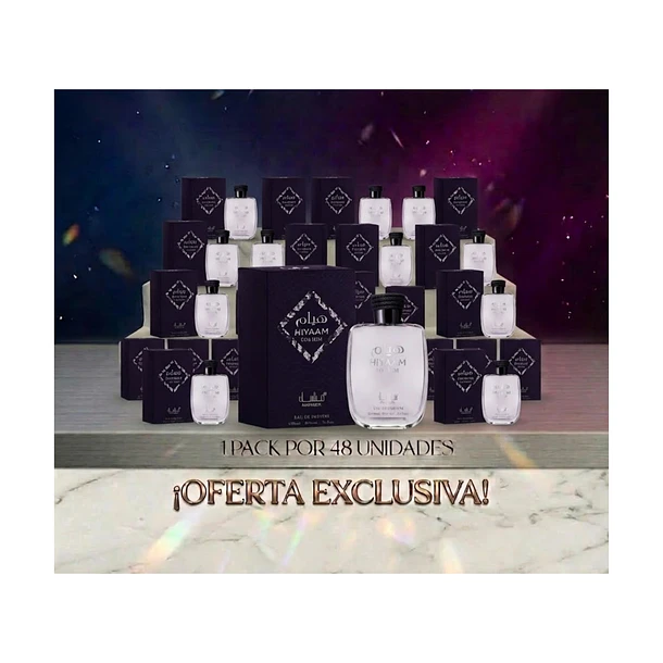 PACK DE 48UN.Hiyaam For Him Manasik Edp 100Ml Hombre